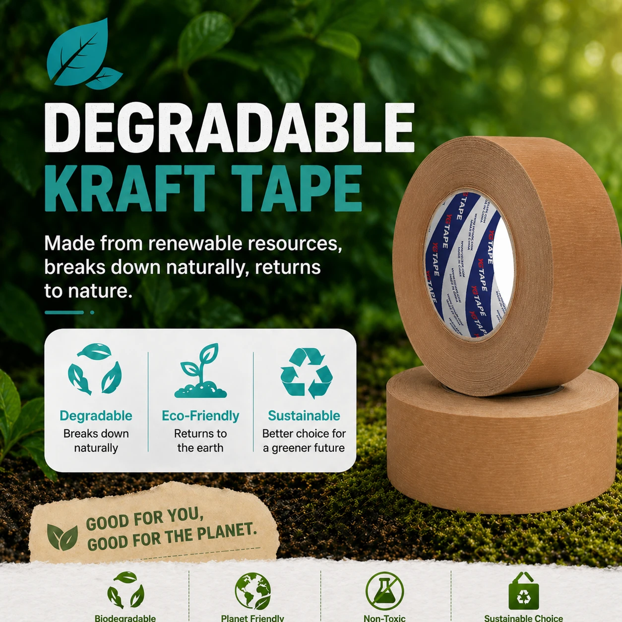 2. Degradable Kraft Tape for Sustainability.webp